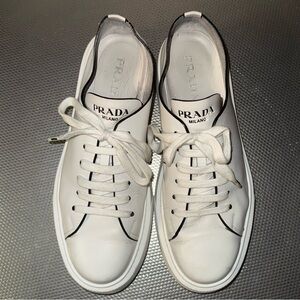 Prada white chunky sole sneaker